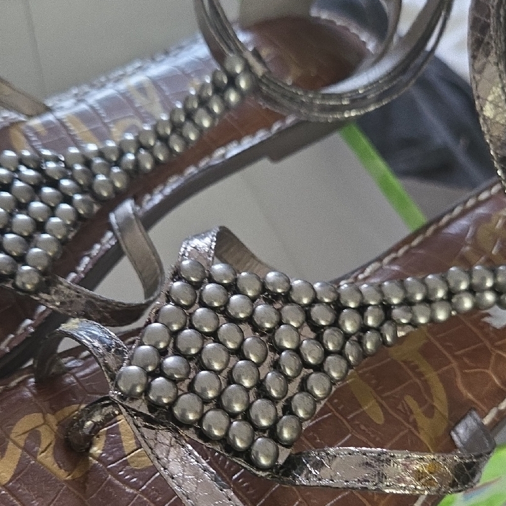 Sam Edelman Silver Studded Sandals